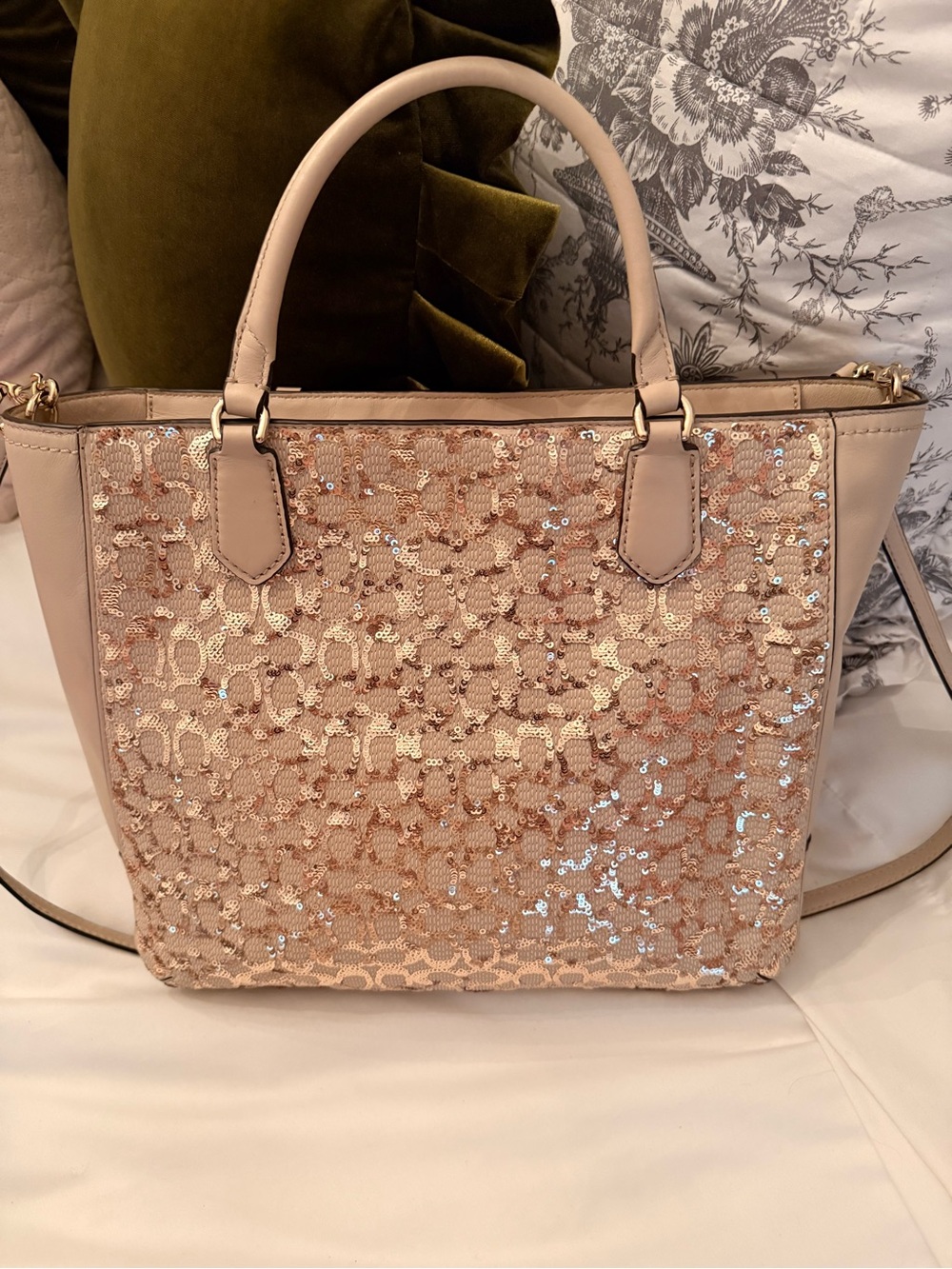 Coach Poppy Sequin Signature C Blaire tote - Picture 2 of 14